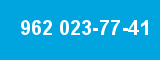 962 023-77-41 962 023-77-41